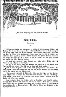 Augsburger Sonntagsblatt (Augsburger Postzeitung) Sonntag 4. November 1866