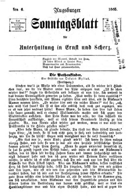 Augsburger Sonntagsblatt für Unterhaltung in Ernst und Scherz (Augsburger Postzeitung) Sonntag 12. Februar 1865