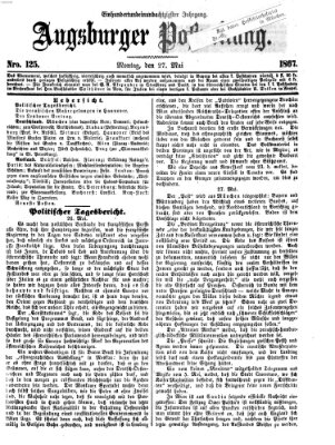 Augsburger Postzeitung Montag 27. Mai 1867