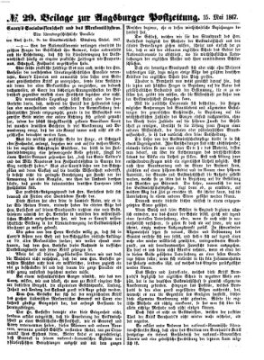 Augsburger Postzeitung Mittwoch 15. Mai 1867