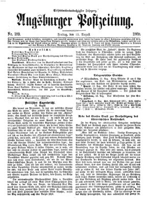 Augsburger Postzeitung Freitag 13. August 1869