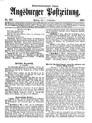 Augsburger Postzeitung Freitag 3. September 1869