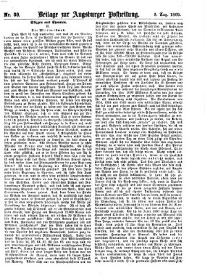 Augsburger Postzeitung Montag 9. August 1869