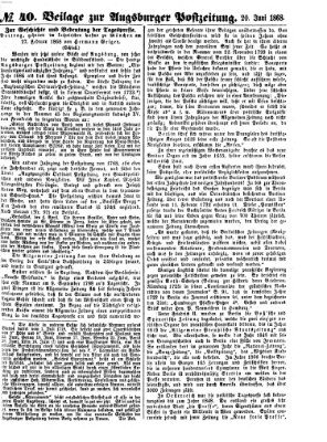 Augsburger Postzeitung Samstag 20. Juni 1868