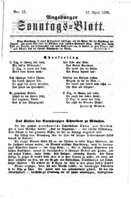 Augsburger Sonntagsblatt (Augsburger Postzeitung)