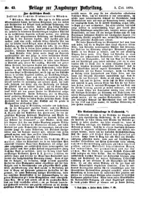 Augsburger Postzeitung Mittwoch 5. Oktober 1870