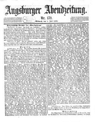 Augsburger Abendzeitung Mittwoch 1. Juli 1868