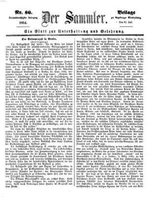 Der Sammler (Augsburger Abendzeitung) Samstag 23. Juli 1864