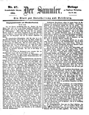 Der Sammler (Augsburger Abendzeitung) Dienstag 26. Juli 1864