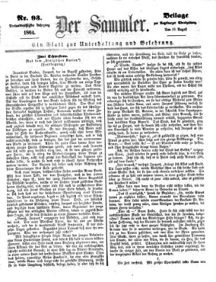 Der Sammler (Augsburger Abendzeitung) Mittwoch 10. August 1864