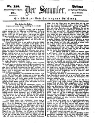 Der Sammler (Augsburger Abendzeitung) Dienstag 1. November 1864