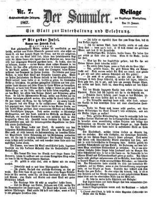 Der Sammler (Augsburger Abendzeitung) Samstag 19. Januar 1867