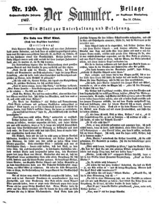 Der Sammler (Augsburger Abendzeitung) Donnerstag 24. Oktober 1867