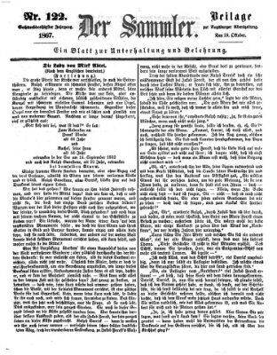 Der Sammler (Augsburger Abendzeitung) Dienstag 29. Oktober 1867