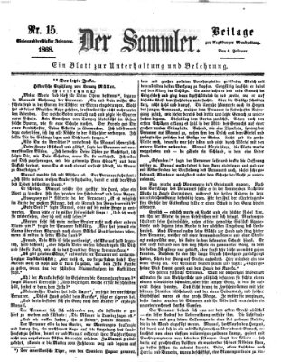 Der Sammler (Augsburger Abendzeitung) Donnerstag 6. Februar 1868