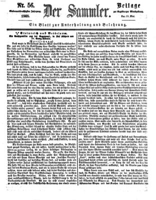 Der Sammler (Augsburger Abendzeitung) Samstag 23. Mai 1868