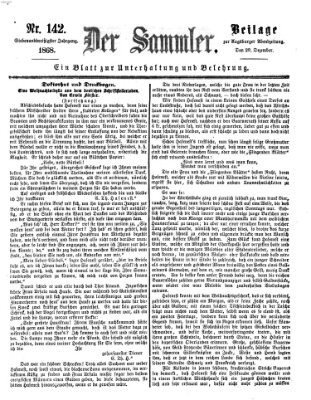 Der Sammler (Augsburger Abendzeitung) Sonntag 20. Dezember 1868