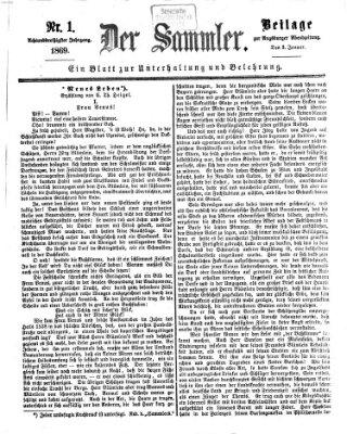 Der Sammler (Augsburger Abendzeitung) Sonntag 3. Januar 1869