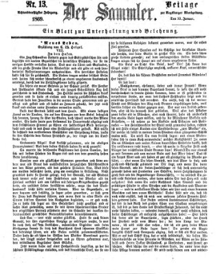 Der Sammler (Augsburger Abendzeitung) Samstag 30. Januar 1869