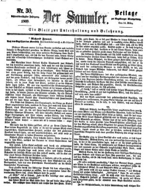 Der Sammler (Augsburger Abendzeitung) Dienstag 16. März 1869