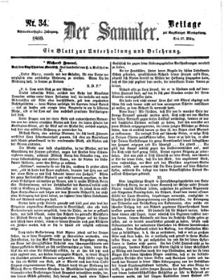 Der Sammler (Augsburger Abendzeitung) Samstag 27. März 1869