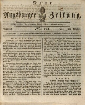 Neue Augsburger Zeitung Montag 28. Juni 1830