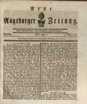 Neue Augsburger Zeitung Dienstag 3. Mai 1831