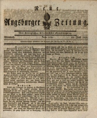 Neue Augsburger Zeitung Mittwoch 29. Juni 1831