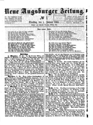 Neue Augsburger Zeitung Dienstag 1. Januar 1861