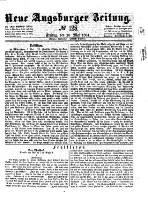 Neue Augsburger Zeitung Freitag 10. Mai 1861