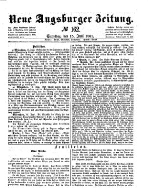 Neue Augsburger Zeitung Samstag 15. Juni 1861