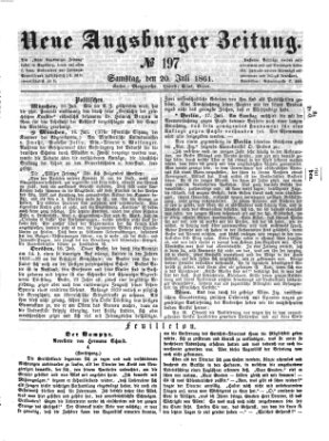 Neue Augsburger Zeitung Samstag 20. Juli 1861