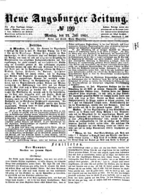 Neue Augsburger Zeitung Montag 22. Juli 1861