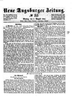 Neue Augsburger Zeitung Montag 5. August 1861