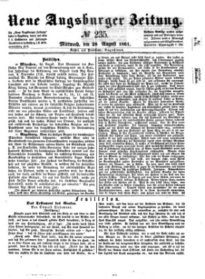 Neue Augsburger Zeitung Mittwoch 28. August 1861