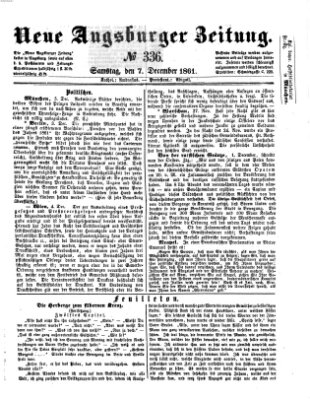 Neue Augsburger Zeitung Samstag 7. Dezember 1861