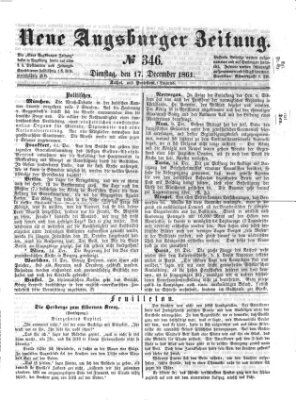 Neue Augsburger Zeitung Dienstag 17. Dezember 1861