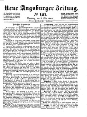 Neue Augsburger Zeitung Samstag 3. Mai 1862