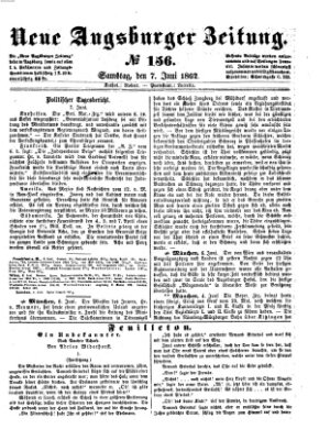 Neue Augsburger Zeitung Samstag 7. Juni 1862