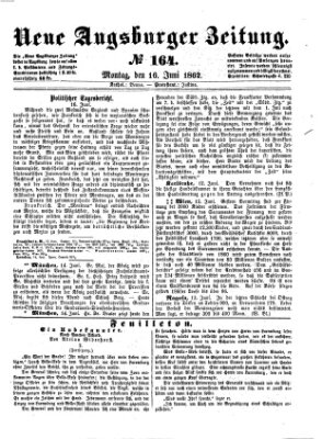 Neue Augsburger Zeitung Montag 16. Juni 1862