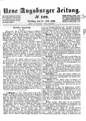 Neue Augsburger Zeitung Dienstag 22. Juli 1862