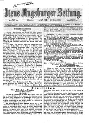 Neue Augsburger Zeitung Montag 23. März 1863
