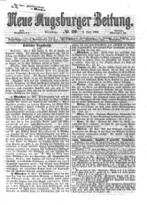 Neue Augsburger Zeitung Dienstag 2. Juni 1863