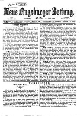Neue Augsburger Zeitung Samstag 27. Juni 1863
