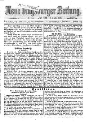 Neue Augsburger Zeitung Freitag 4. September 1863