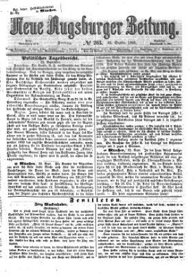 Neue Augsburger Zeitung Freitag 25. September 1863