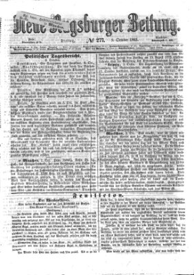 Neue Augsburger Zeitung Freitag 9. Oktober 1863