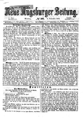 Neue Augsburger Zeitung Montag 9. November 1863