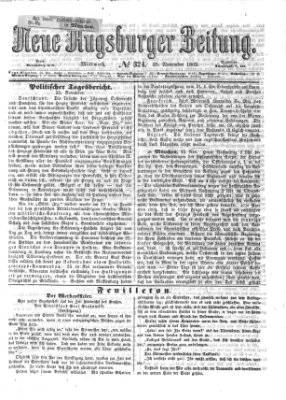 Neue Augsburger Zeitung Mittwoch 25. November 1863