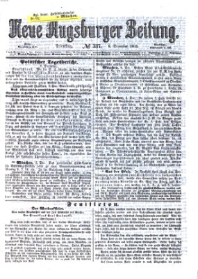 Neue Augsburger Zeitung Dienstag 8. Dezember 1863